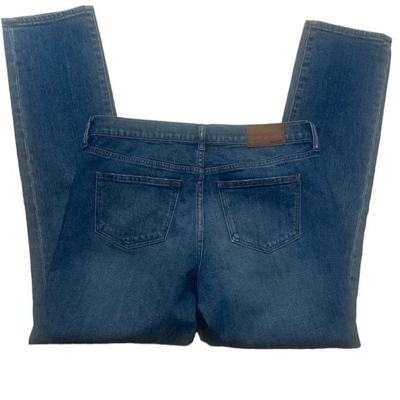 Madewell Slim BoyJean Pant High Rise Blue Indigo Wash Boyfriend Retro Denim 27 - Picture 4 of 8